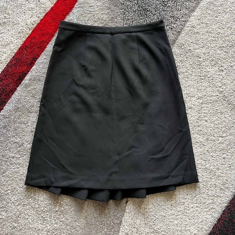 Diane Von Furstenberg Black Eliza Pleated Black Skirt